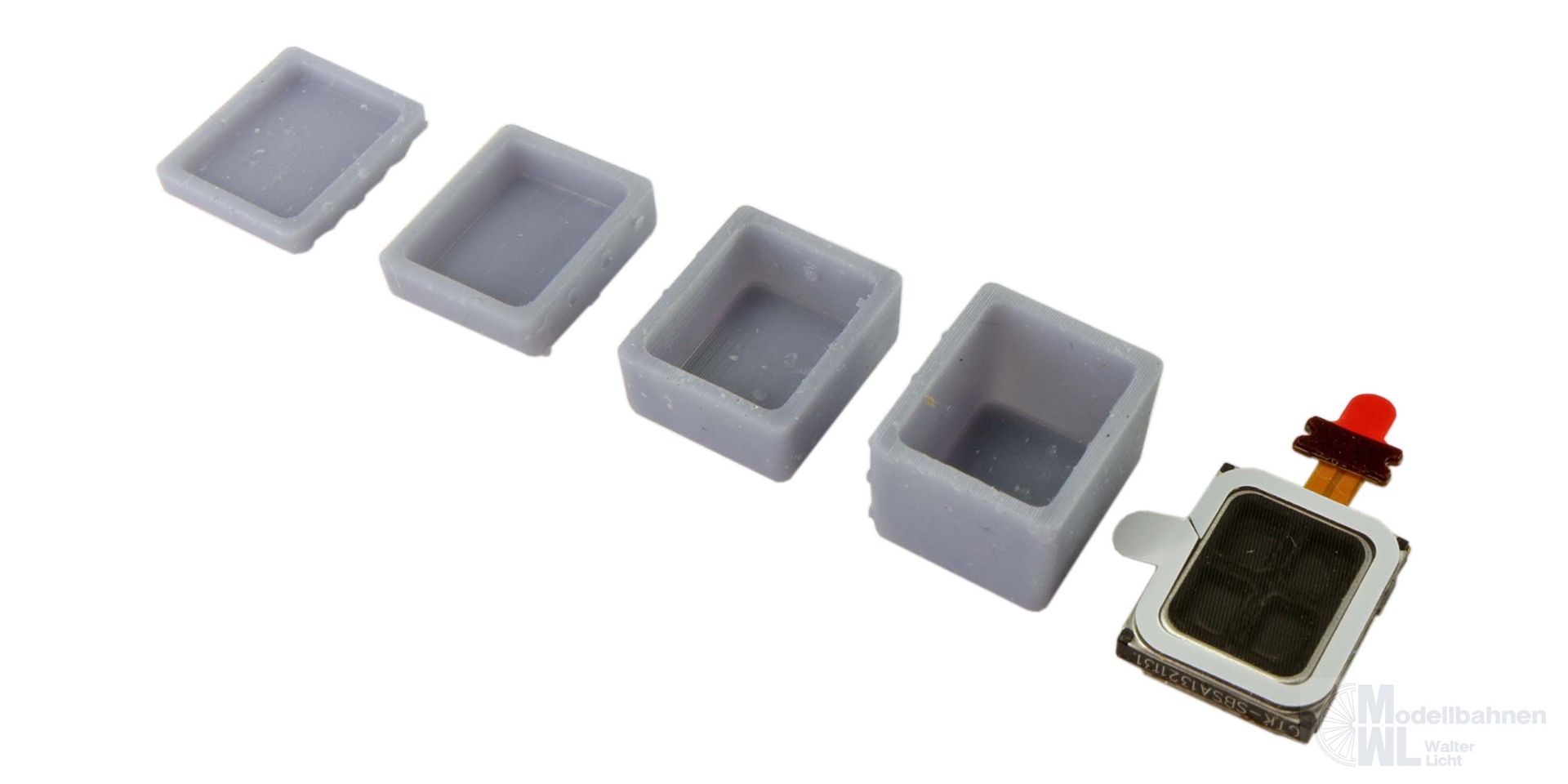 ESU 50352 - Lautsprecher 10mm x 12mm x 3.5mm, rechteckig, 6 Ohm, mit Schallkapselset