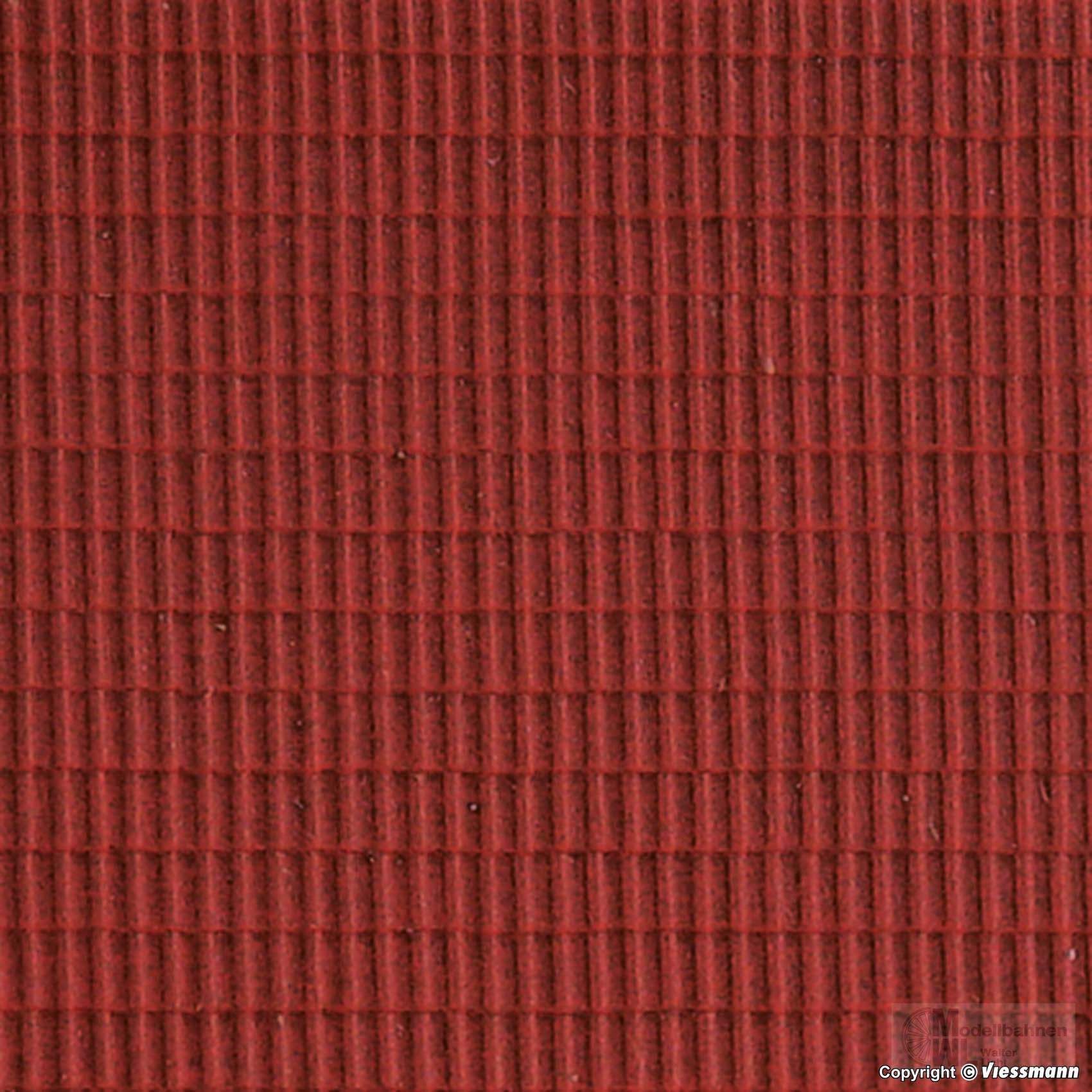 Kibri 34142 - Pfannendachplatte mit Firstziegel L 20 x B 12 m H0 1:87