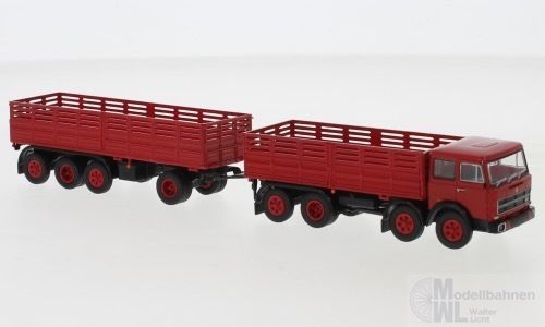 Brekina 58530 - Fiat 691 Millepiedi rot schwarz 1970 H0 1:87