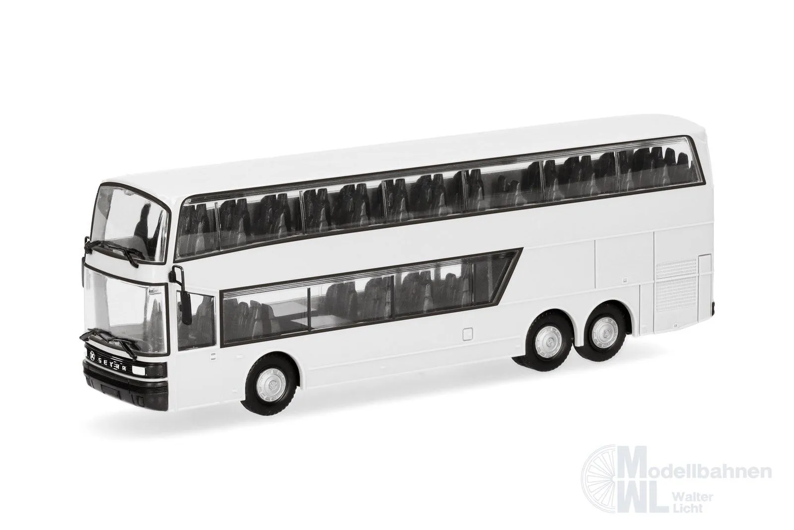 Herpa 014335 - MiKi Setra 228 DT weiß 1 Stück H0 1:87