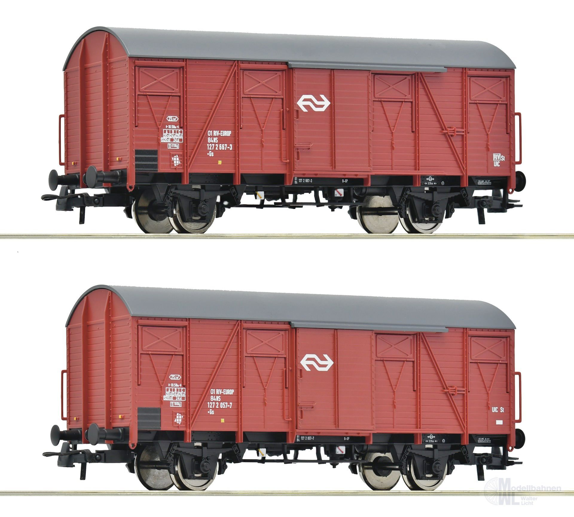 Roco 6600151 - Güterwagen Set NS Ep.IV 2.tlg. H0/GL