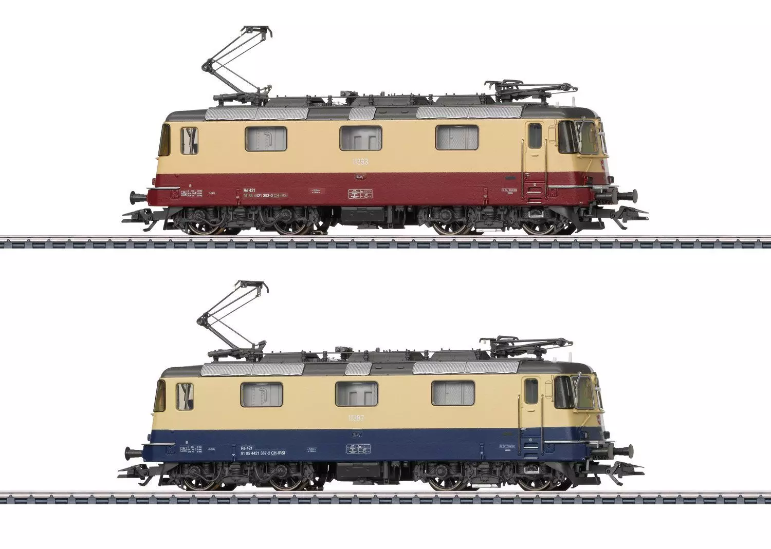 Märklin 37300 - E-Lok Doppelpackung Re 421 IRSI Ep.VI 2.tlg. H0/WS Sound