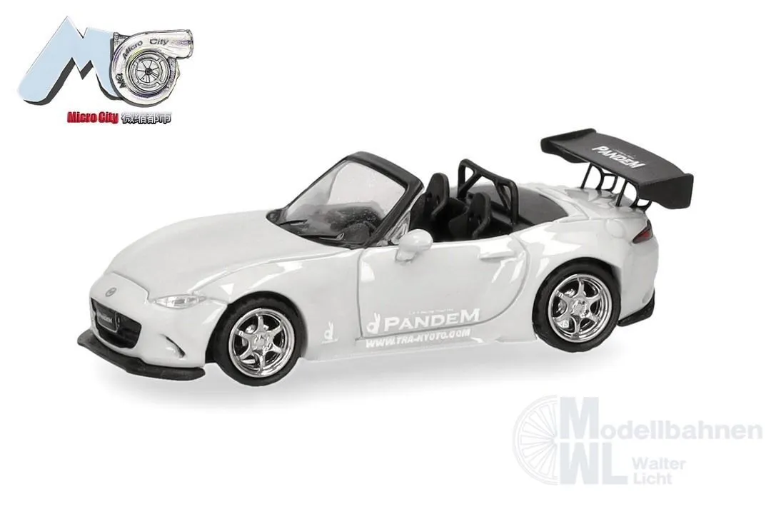Herpa 87MC000130 - Mazda MX-5 Rocket Bunny, grau (grey) H0 1:87