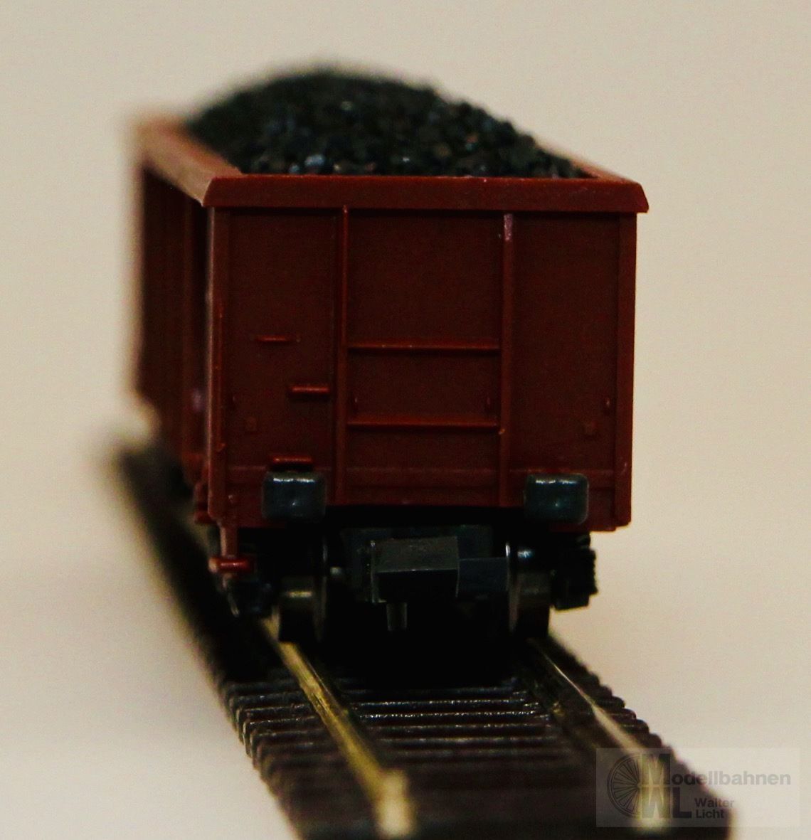 Roco 02368A - ROCO - Güterwagen offen DB mit Kohleladung N 1:160