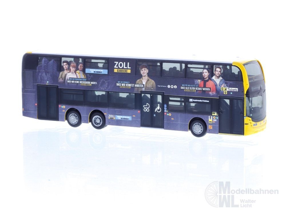 Rietze 78018 - Alexander Dennis Enviro 500 BVG-Zoll Karriere H0 1:87 Rietze 78018 - Alexander Dennis Enviro 500 BVG-Zoll Karriere H0 1:87