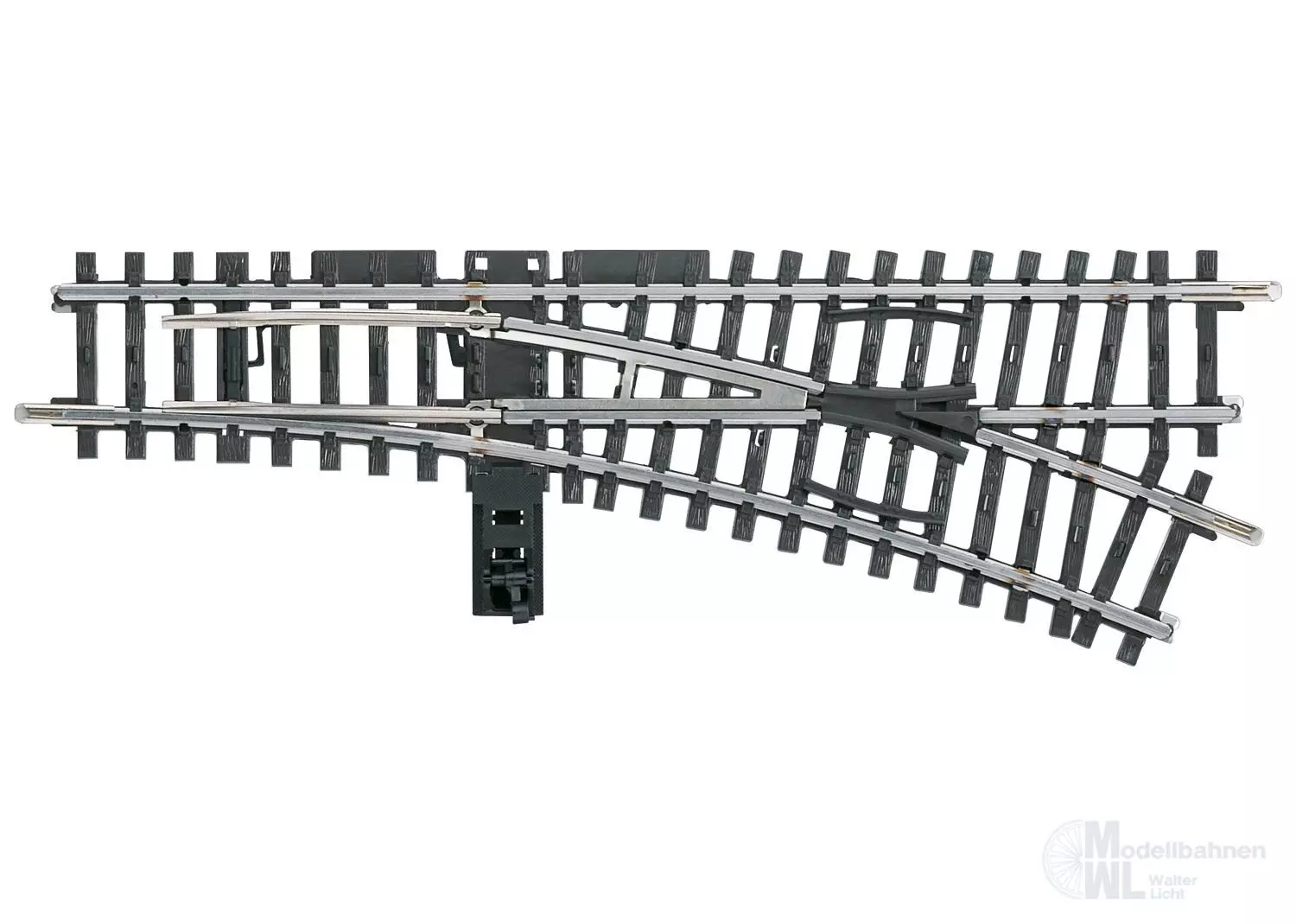 Märklin 2266 - Weiche rechts hand R 424,6 mm Länge 168,9 mm H0/WS