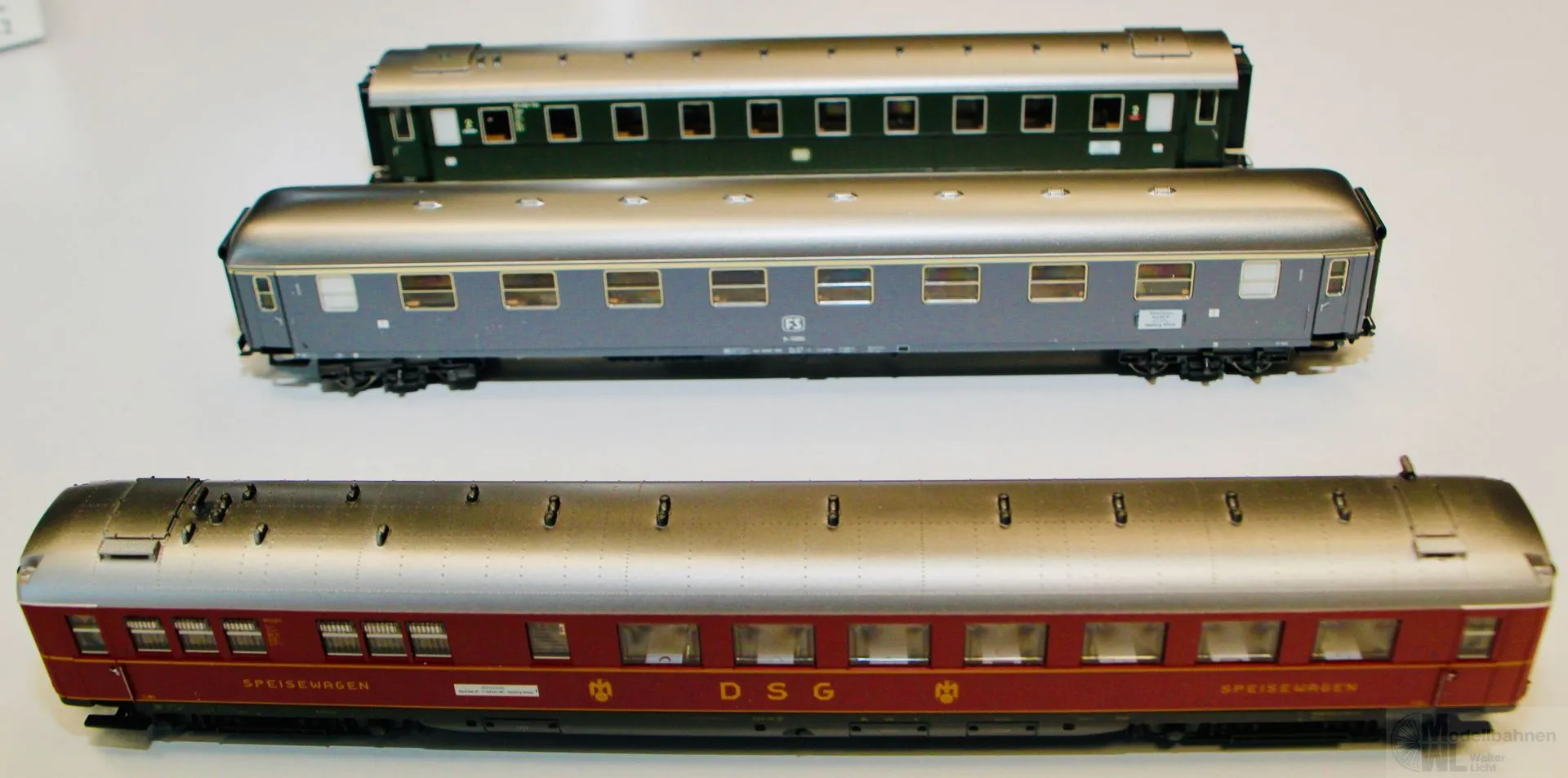 Märklin 42942 - MÄRKLIN - Wagen-Packung Riviera Express DB Ep.III 3.tlg. H0/WS