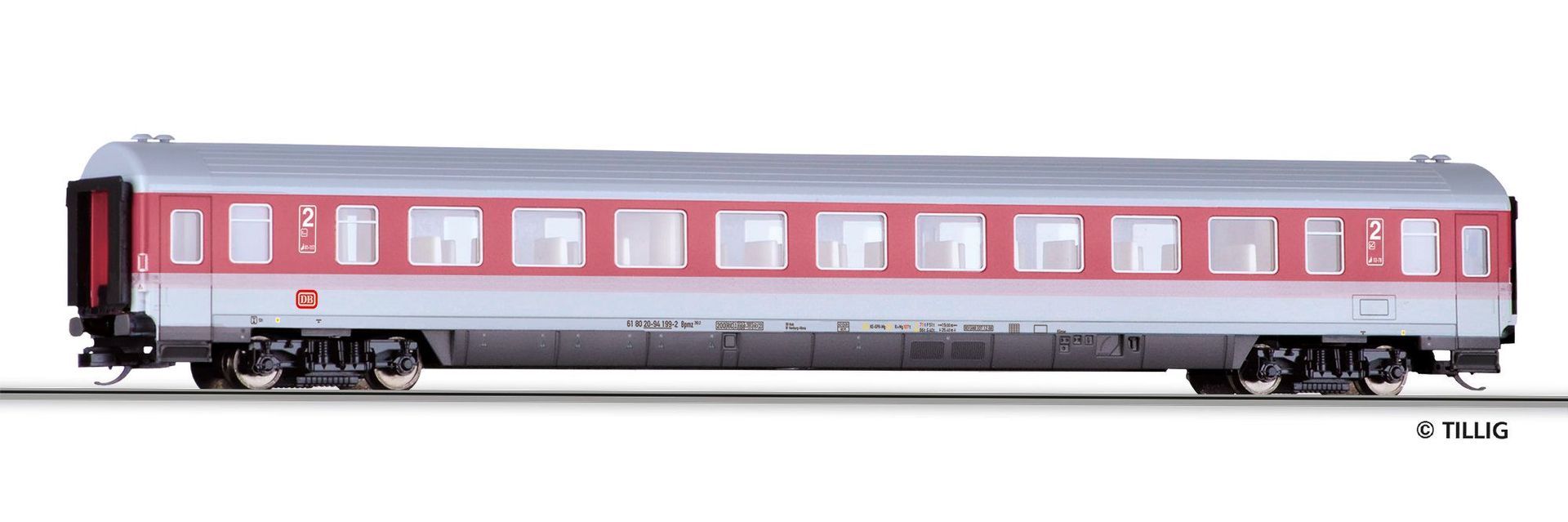 Tillig 16516 - Personenwagen DB Ep.IV 2.Kl. Bpmz 293 1.Betr.Nr. TT 1:120