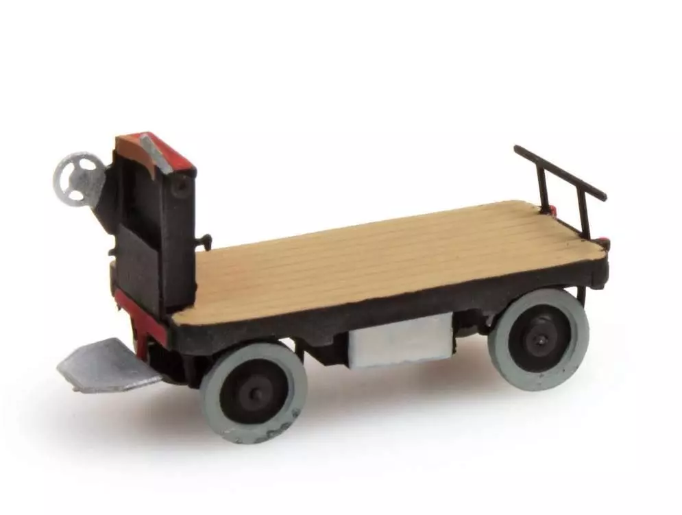 ARTITEC b.v. 387.31-BK - Elektrische Bahnsteigkarre schwarz H0 1:87