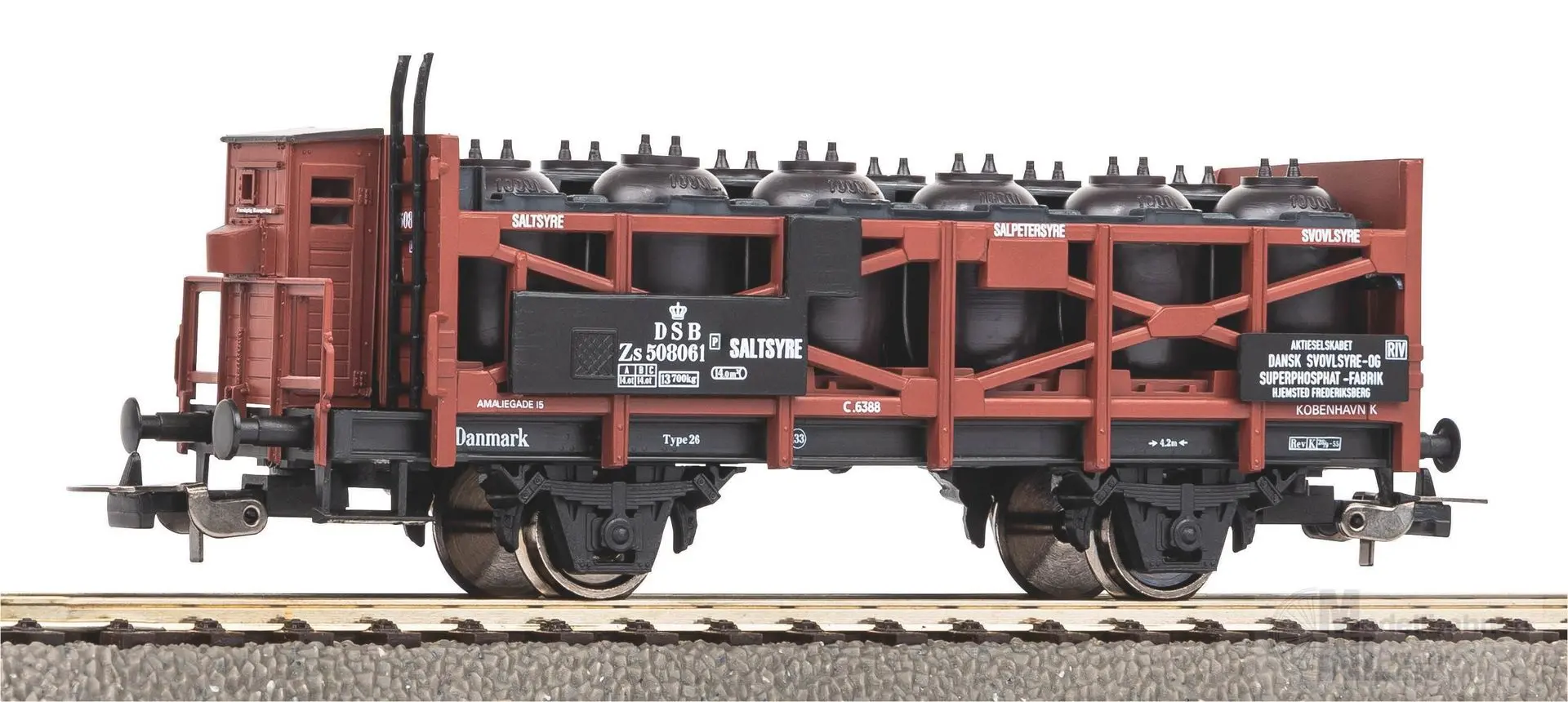 Piko 24543 - Säuretopfwagen DSB Ep.III Dansk H0/GL