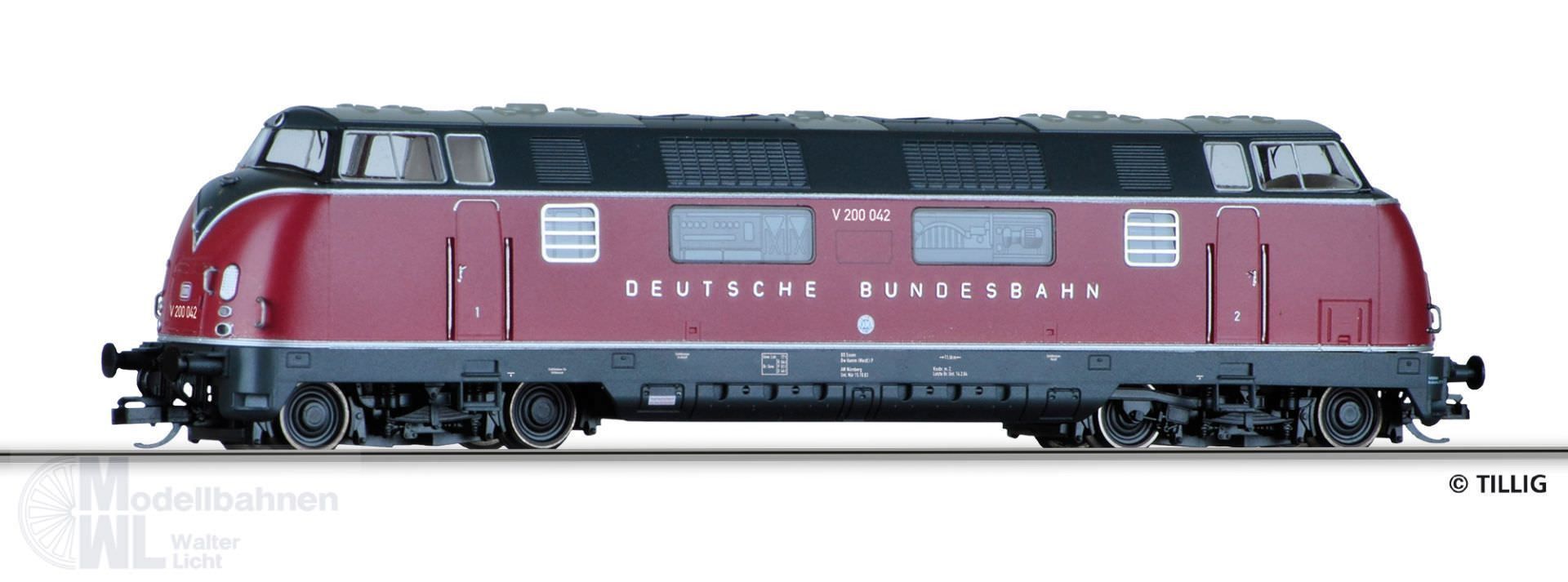 Tillig 02508 - Diesellok V 200.0 DB Ep.III TT 1:120