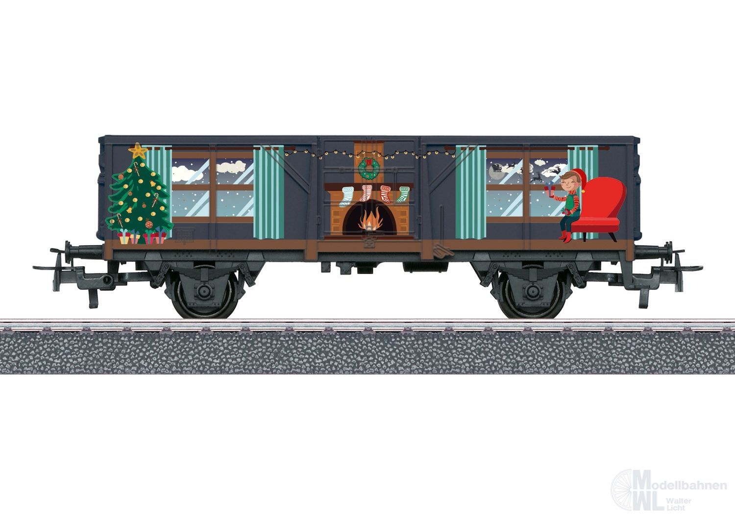 Märklin 44126 - Weihnachtswagen mit Lichtmodul Start up H0/WS
