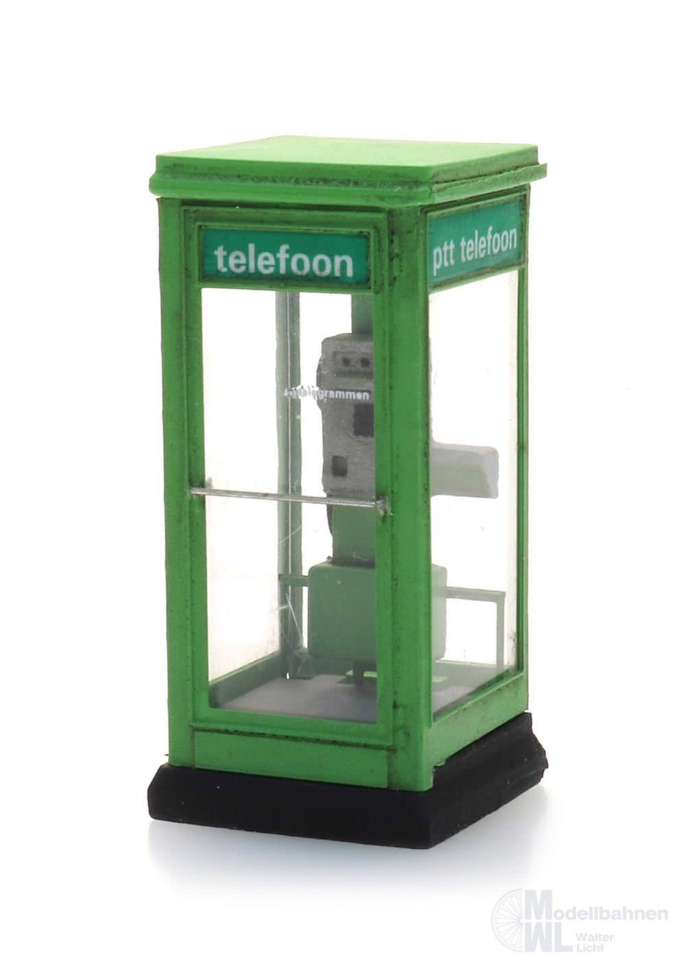 ARTITEC b.v. 10397 - Telefonzelle PTT-Grün 80-90er Jahre BAUSATZ H0 1:87 ARTITEC b.v. 10397 - Telefonzelle PTT-Grün 80-90er Jahre BAUSATZ H0 1:87
