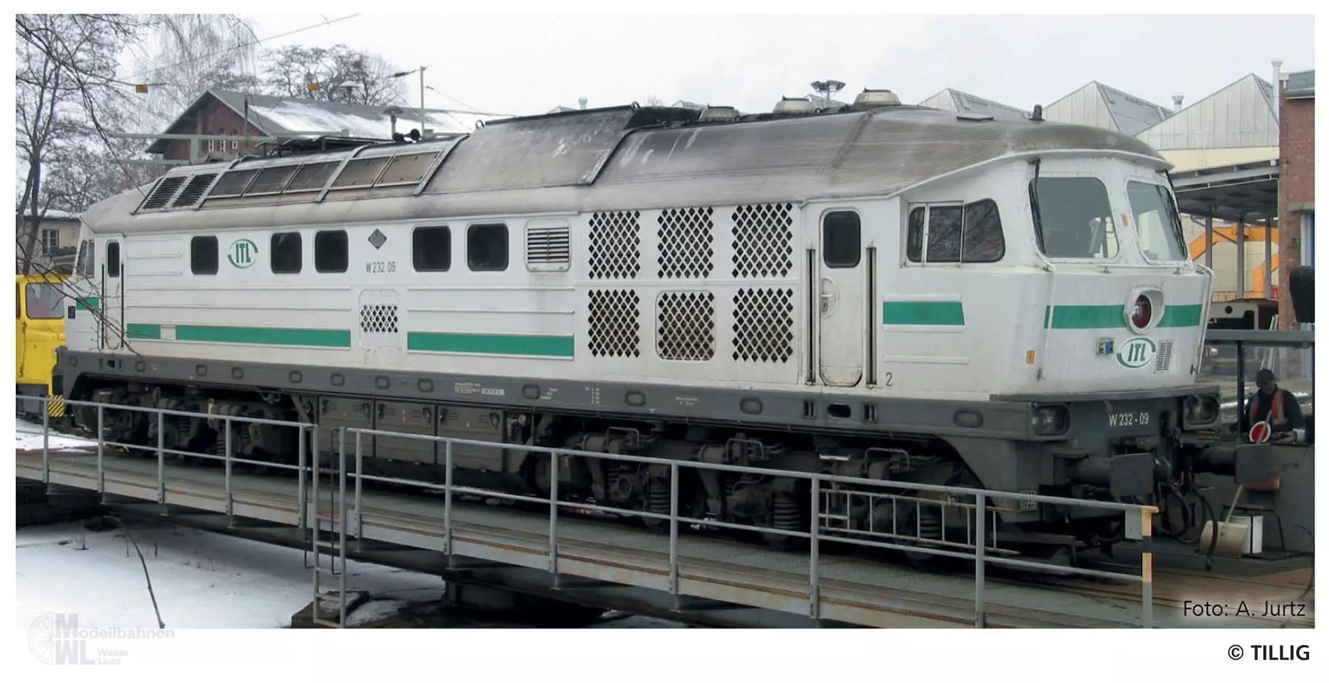 Tillig 05775 - Diesellok W 232-09 ITL Ep.V TT 1:120