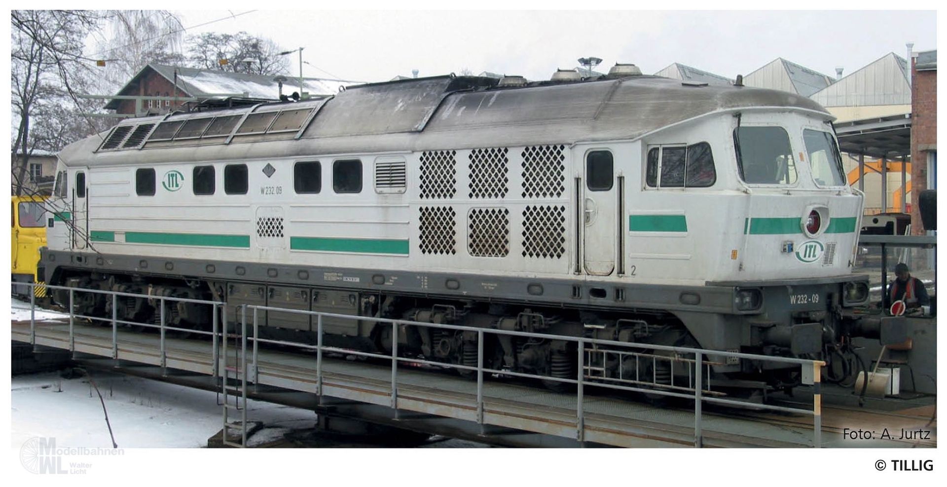 Tillig 05775 - Diesellok W 232-09 ITL Ep.V TT 1:120