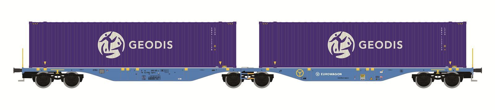 Mehano 30046 - Containerwagen Eurowagon Ep.VI Sggmrss'90 H0/GL