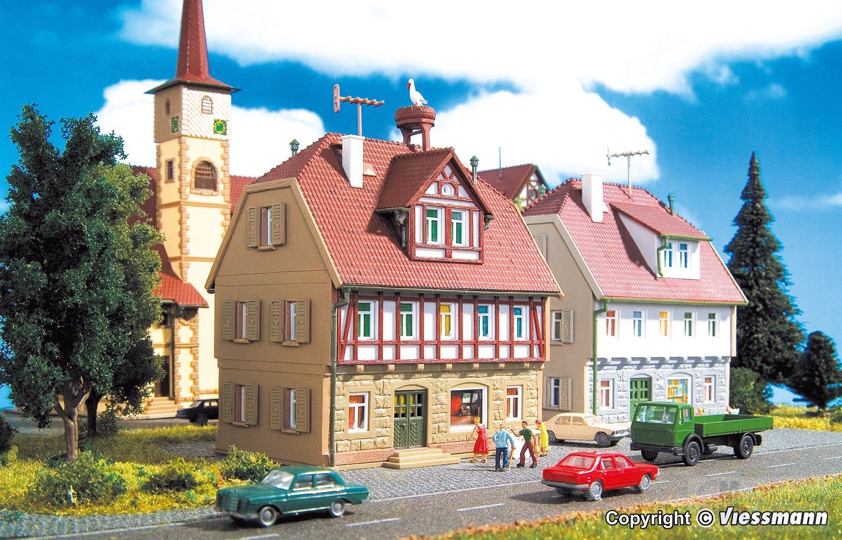 Vollmer 47643 - Wohnhaus mit Storchennest N 1:160 Vollmer 47643 - Wohnhaus mit Storchennest N 1:160