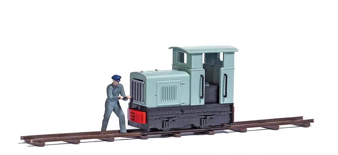 Busch 7849 - Feldbahnlok mit Ankurbler H0 1:87