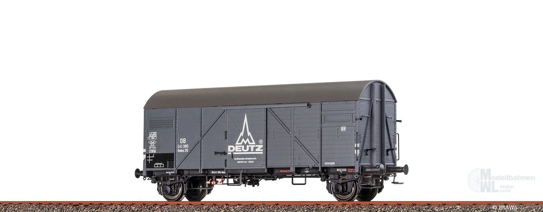 Brawa 51190 - Güterwagen ged. DB Ep.III Gmhs35 Deutz H0/GL