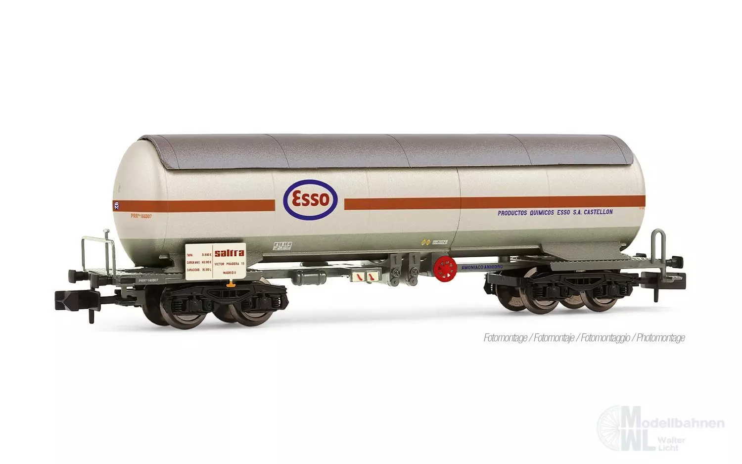 Arnold 6724 - Kesselwagen RENFE Ep.III/IV PRR Esso-Saltra N 1:160