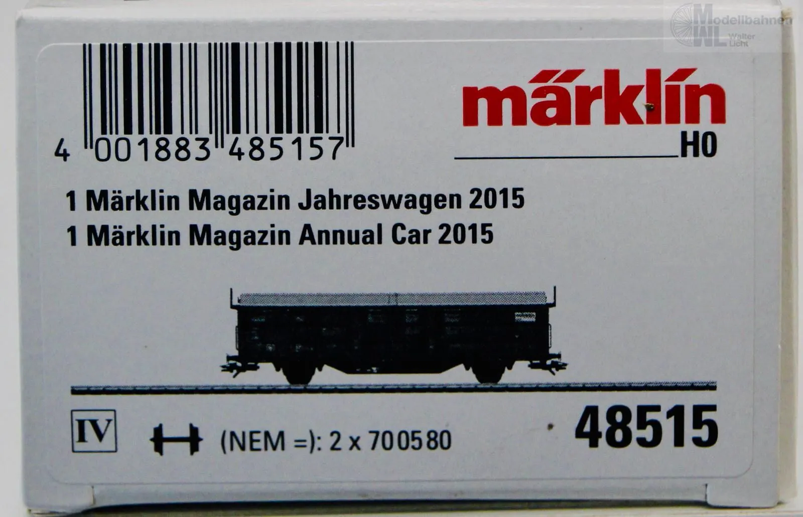 Märklin 48515 - MÄRKLIN - Märklin Magazin Jahreswagen 2015 H0/WS