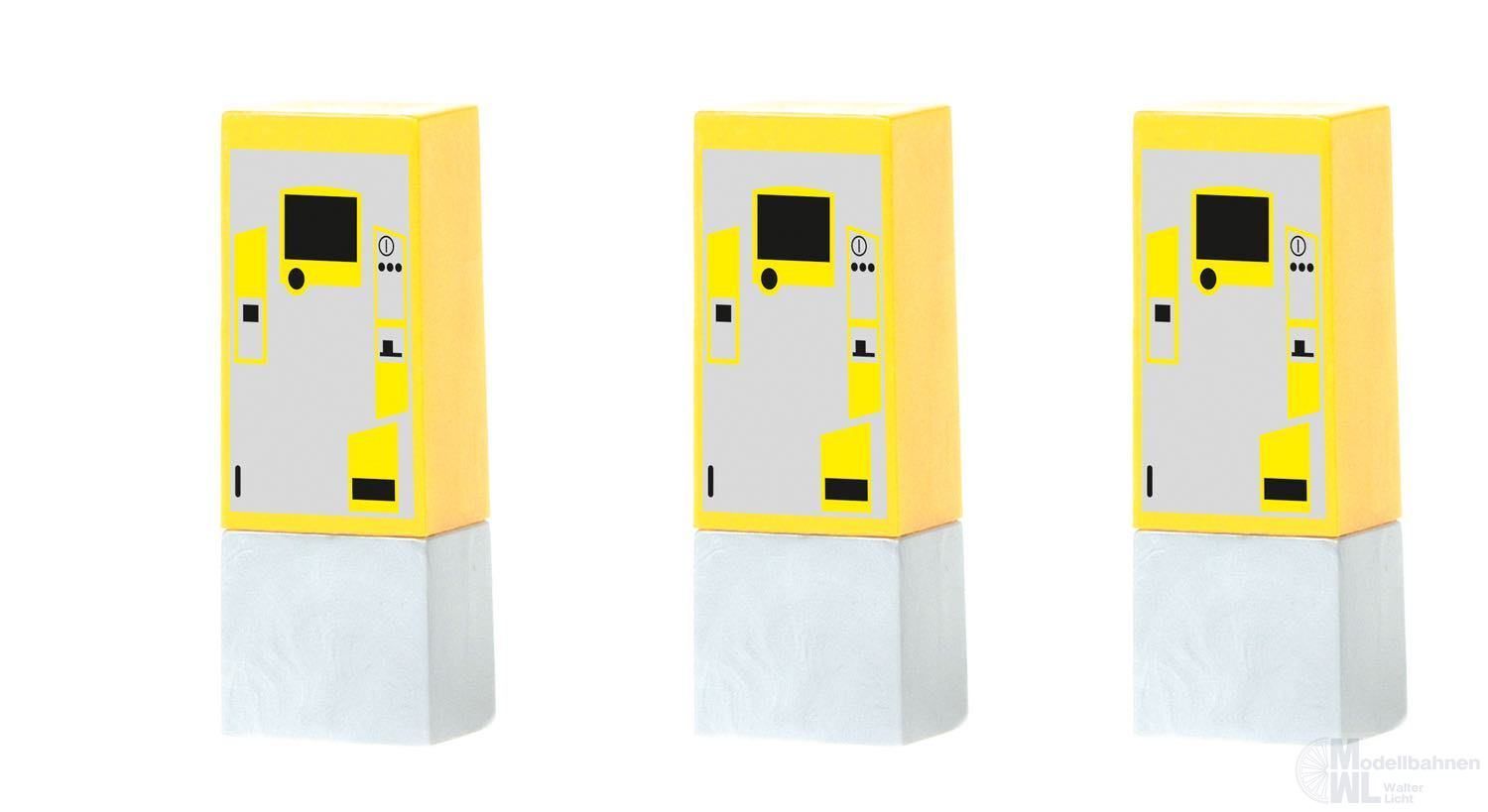 Rietze 70287 - Parkscheinautomat 3er Set H0 1:87