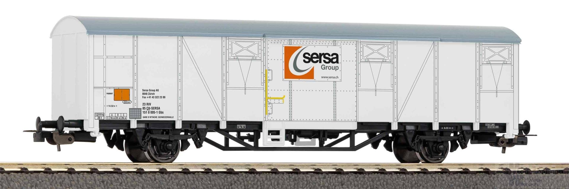 Piko 27721 - Güterwagen ged. SBB Ep.VI Sersa H0/GL Piko 27721 - Güterwagen ged. SBB Ep.VI Sersa H0/GL