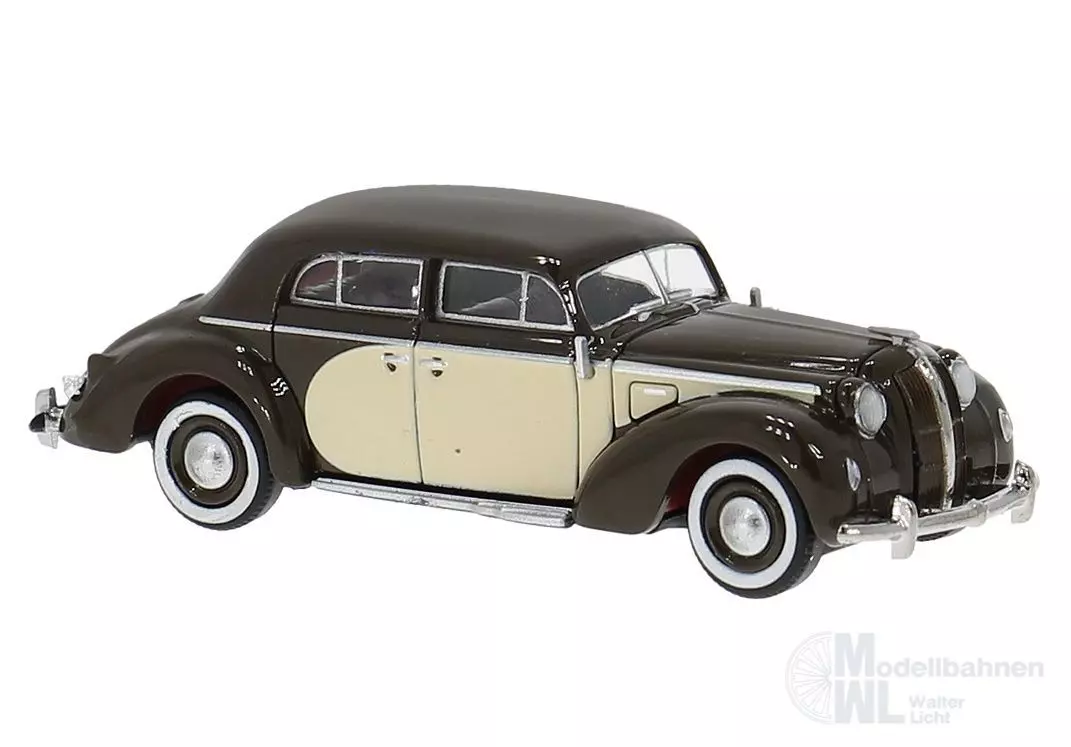 Brekina 20458 - Opel Admiral zweifarbig in braun H0 1:87