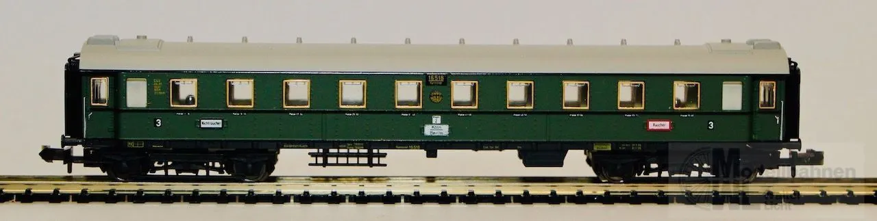 Trix 13151 - MINITRIX - Personenwagen DRG Ep.II 3.Kl. C4ü N 1:160