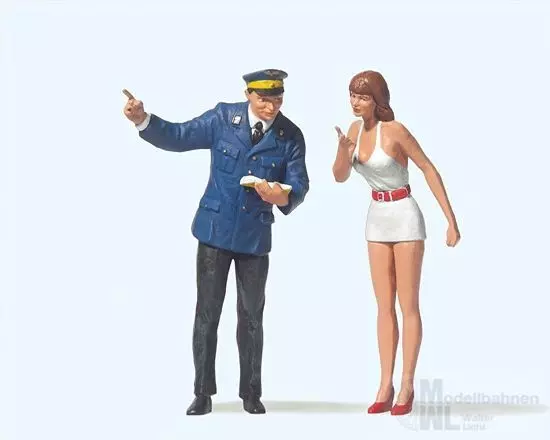 Preiser 45001 - Auskunftsbeamter, Mädchen Spur G