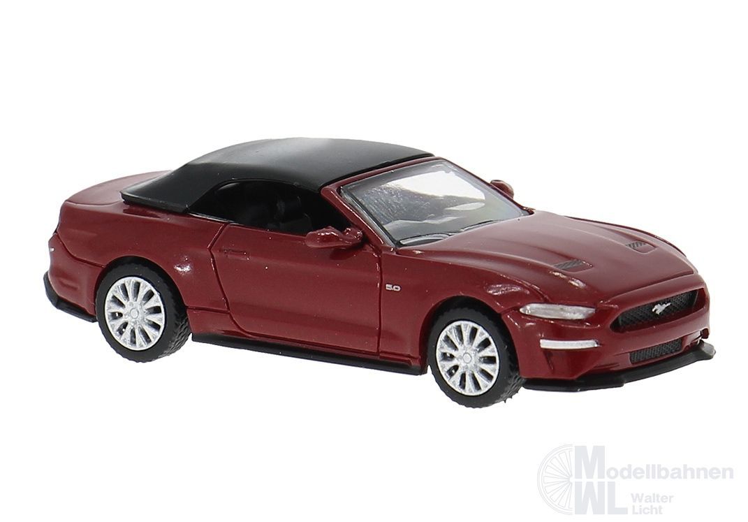 PCX-Models 870565 - Ford Mustang VI Cabriolet dunkelrot 2020 H0 1:87 PCX-Models 870565 - Ford Mustang VI Cabriolet dunkelrot 2020 H0 1:87