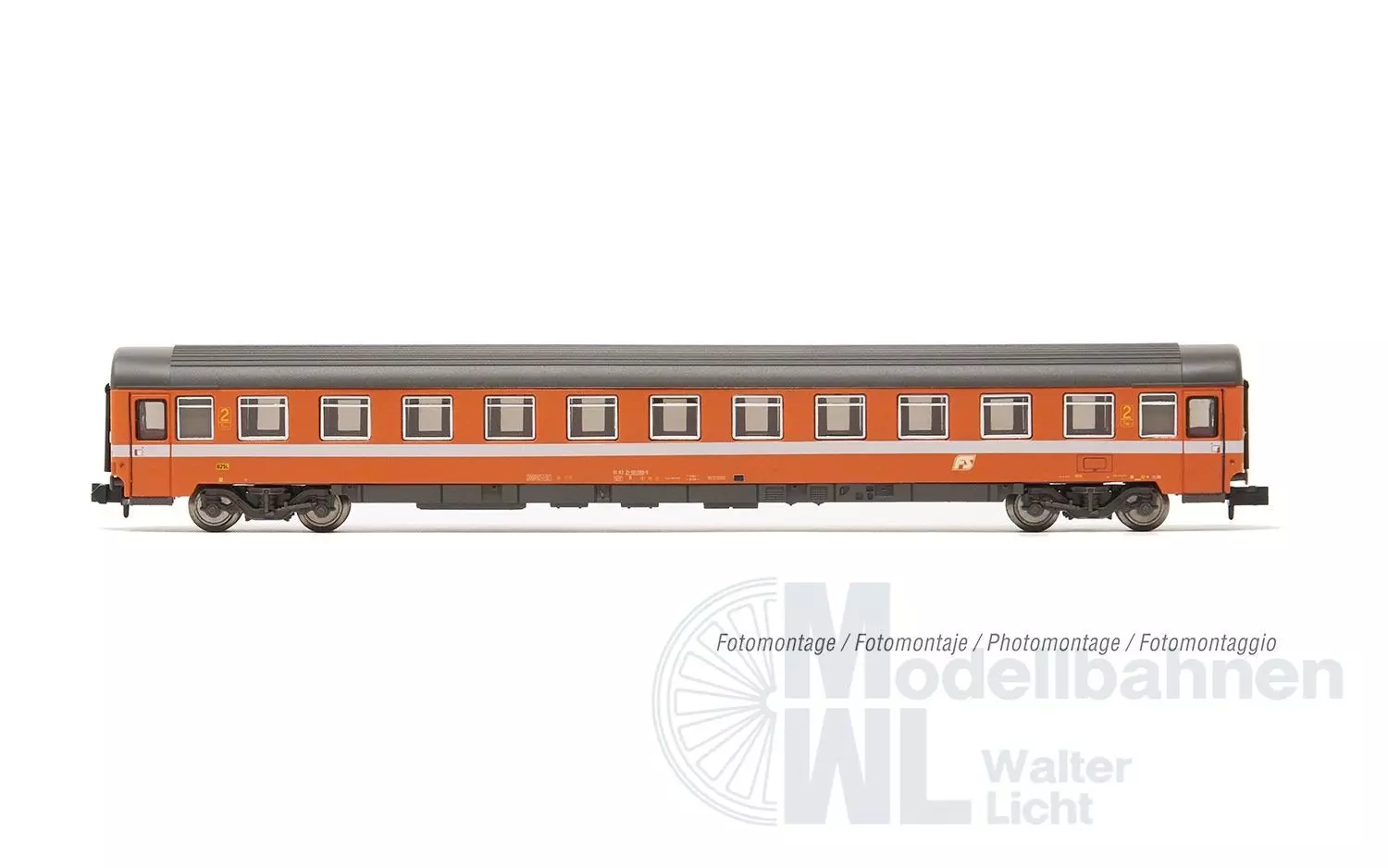 Arnold 4493 - Personenwagen Set FS Ep.V 2.tlg. orange + Bandiera Lackierung N 1:160