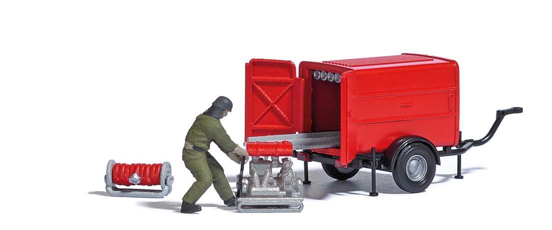 Busch 7962 - A-Set: Schlauchanhänger H0 1:87 Busch 7962 - A-Set: Schlauchanhänger H0 1:87