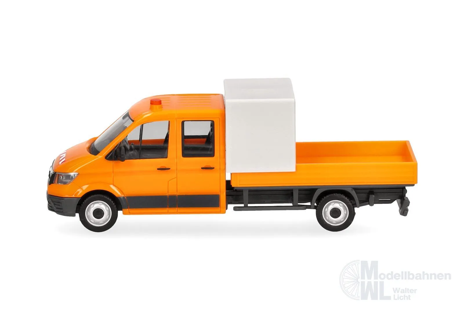 Herpa 099141 - MAN TGE DoKa mit Pritsche und Halbplane H0 1:87