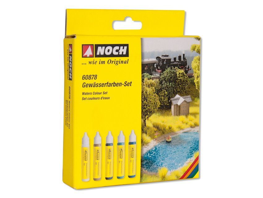 Noch 60878 - Gewässerfarben-Set G/1/0/H0/TT/N/Z