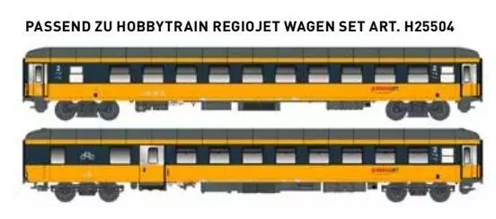 LS Models 98997N - Nachtzugwagen Set Regiojet Ep.VI Bdcm + Bcmz N 1:160