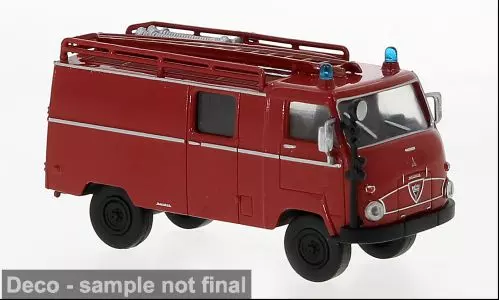 Brekina 38100 - Faun F 24 LF 8 rot/schwarz 1962 H0 1:87