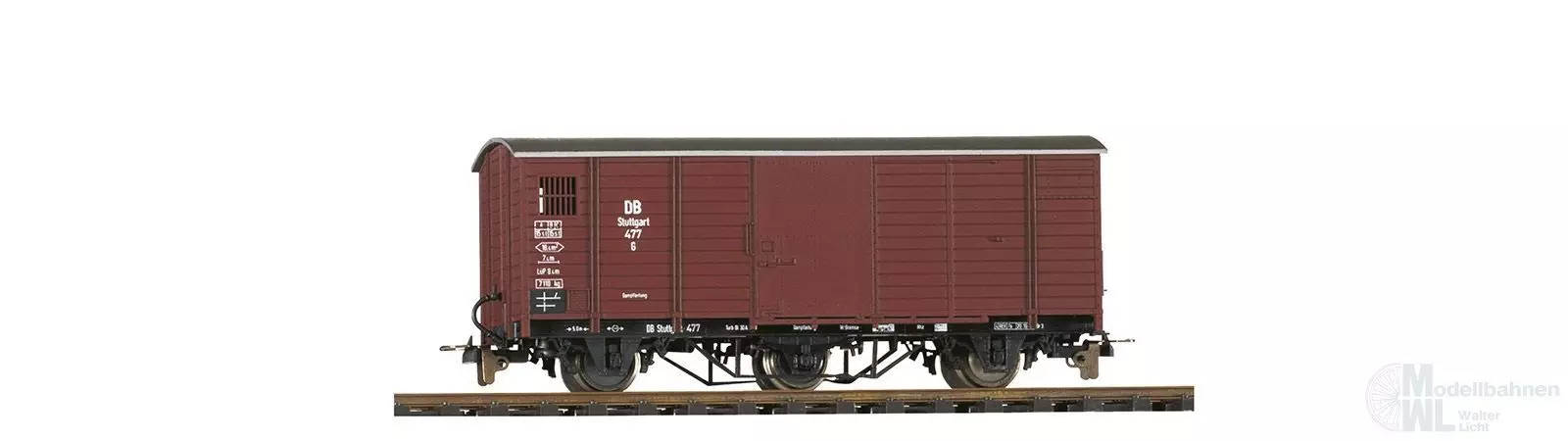 Bemo 2002817 - Güterwagen gedeckt DB Ep.III G 477 H0e