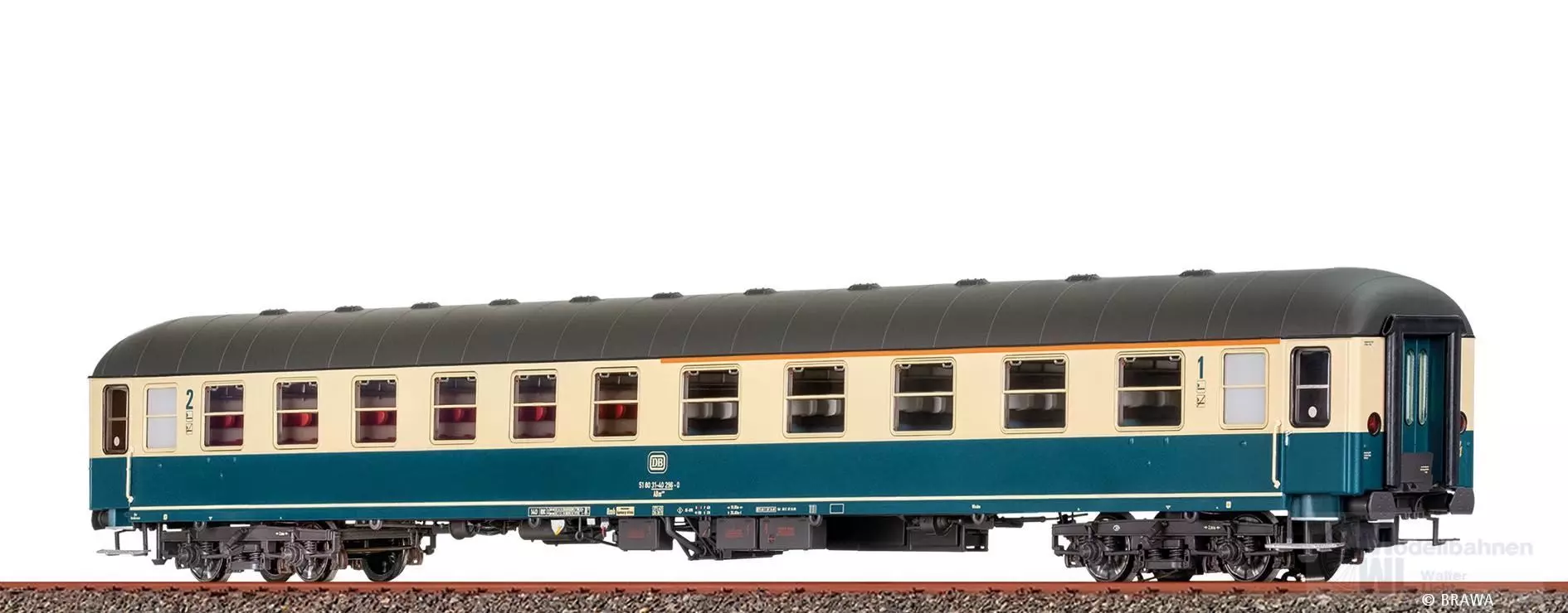 Brawa 58145 - Schnellzugwagen DB Ep.IV ABm223 H0/WS Basic+ LED