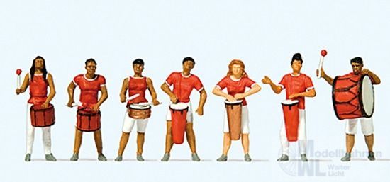Preiser 24626 - Samba-Trommlergruppe H0 1:87 Preiser 24626 - Samba-Trommlergruppe H0 1:87