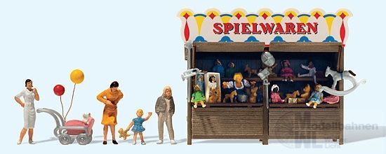 Preiser 24692 - Kirmesbude Spielwaren Fertigmodell H0 1:87