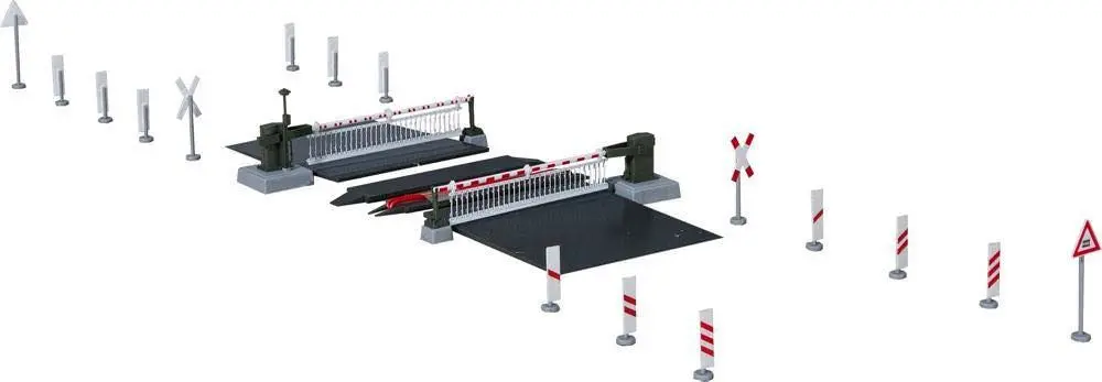 Viessmann 5104 - Bahnschranke mit Behang vollautomatisch H0 1:87