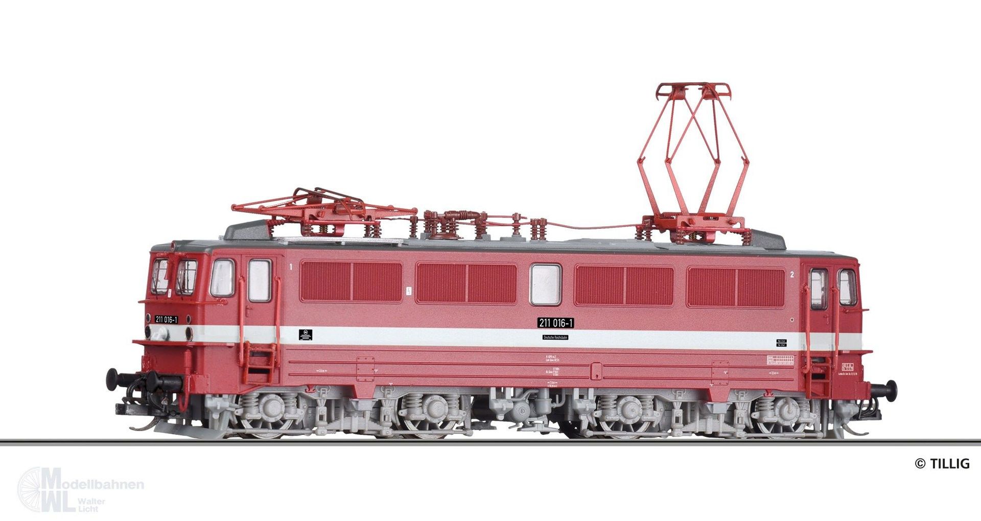 Tillig 502264 - E-Lok BR 211 DR Ep.IV TT 1:120 Tillig 502264 - E-Lok BR 211 DR Ep.IV TT 1:120