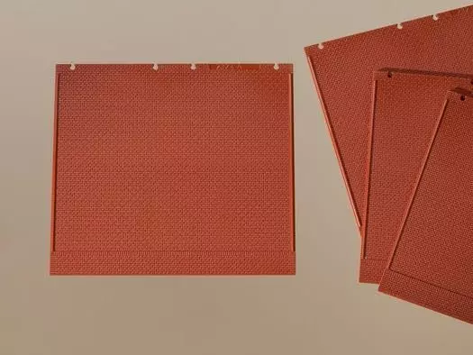 Auhagen 80500 - 4 Wände 2324A rot H0 1:87