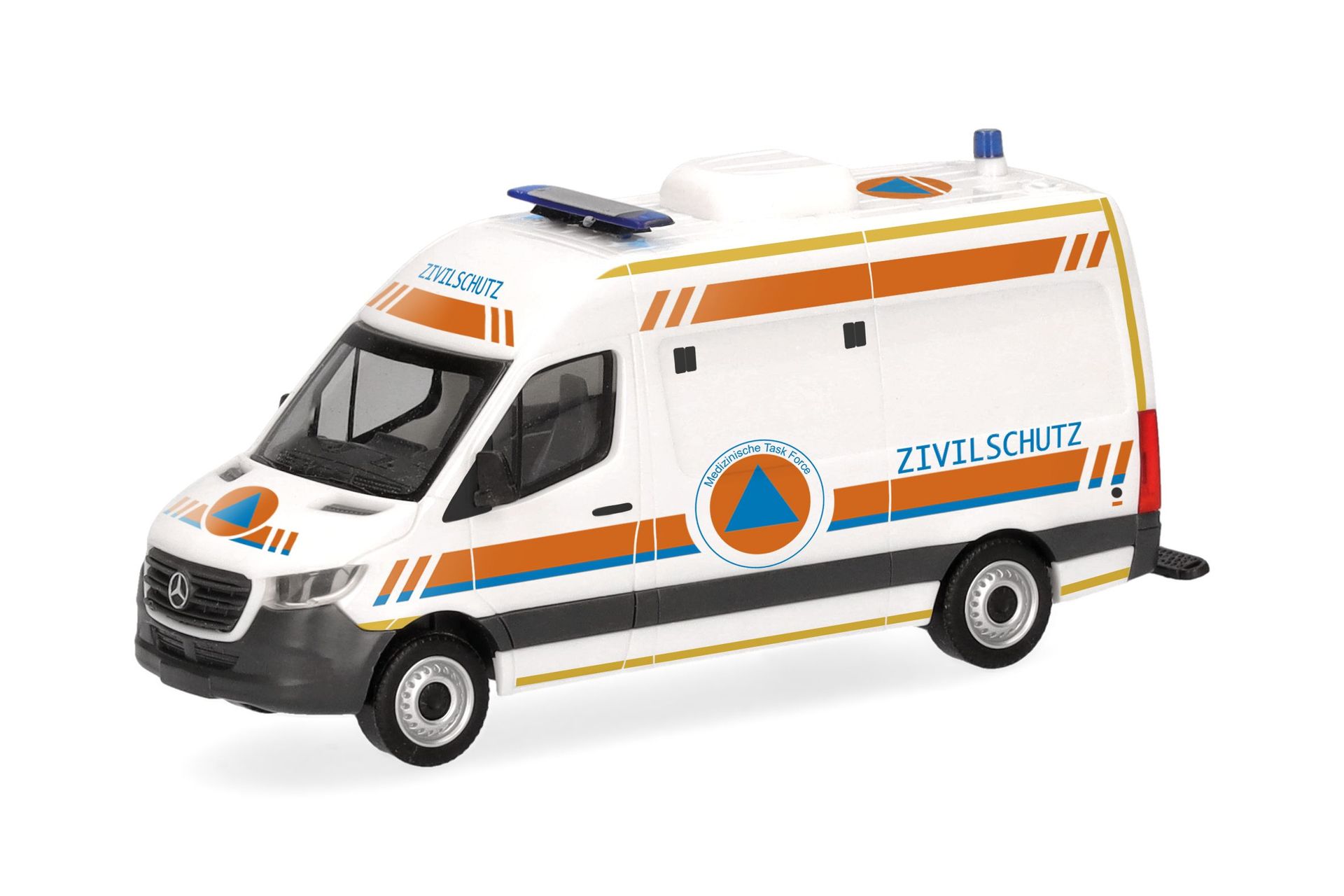 Herpa 099172 - Mercedes-Benz Sprinter 18 Halbbus Hochdach CBRN Zivilschutz H0 1:87
