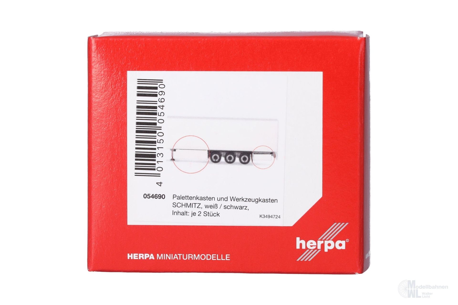 Herpa 054690 - Zubehör Paletten und Werkzeugkisten Schmitz H0 1:87