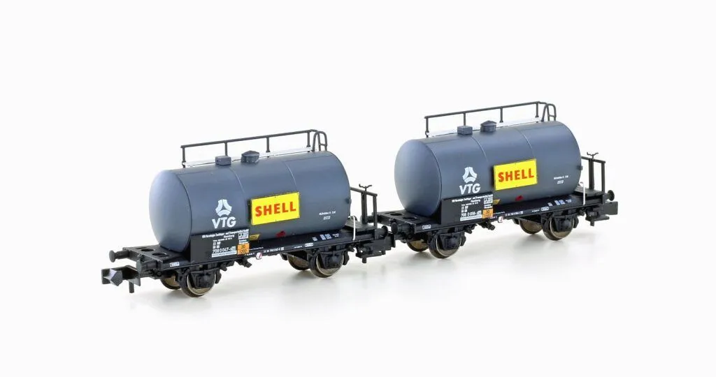 Hobbytrain 24831 - Kesselwagen Set DB/VTG/SHELL Ep.IV Leichtbau 2.tlg. N 1:160
