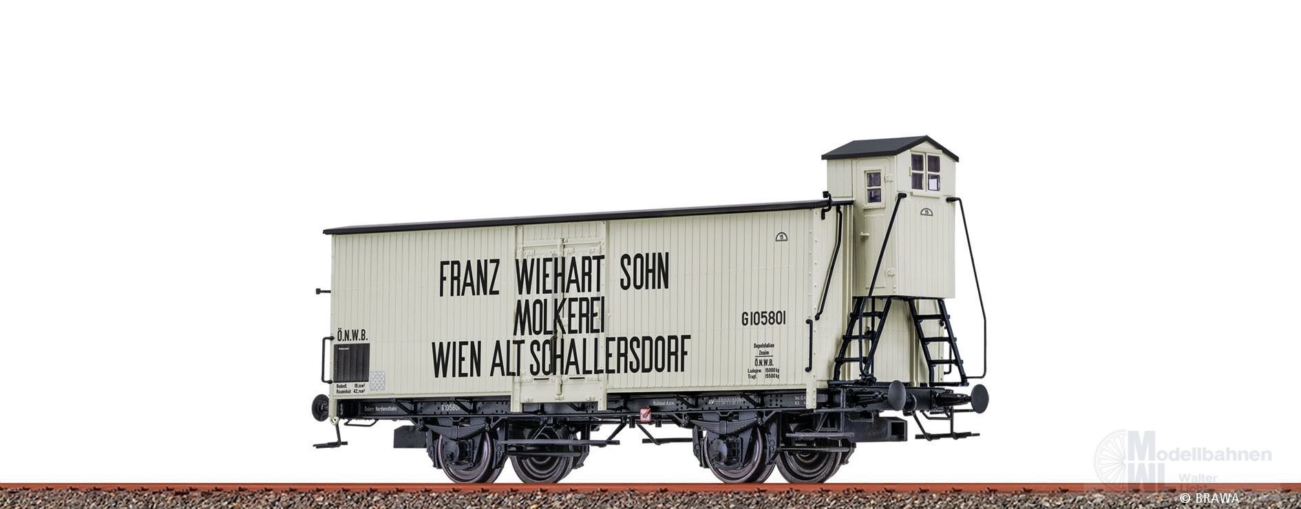Brawa 51166 - Kühlwagen ÖBB Ep.I FRanz Wiehart Sohn Molkerei H0/GL