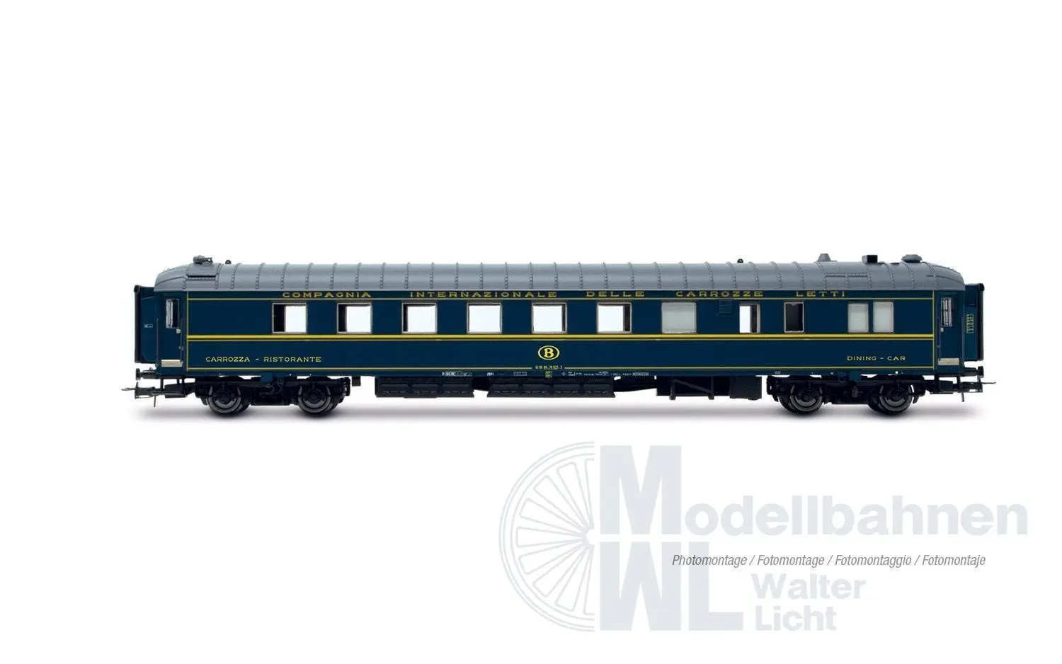 Jouef 4207 - Autoreisezug SNCB/SNCF Ep.IV/V 3.tlg. H0/GL