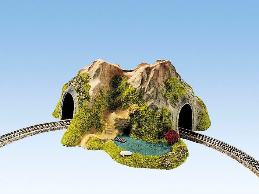Noch 34660 - Ecktunnel 1-gleisig, gebogen, 25 x 25 cm N 1:160 Noch 34660 - Ecktunnel 1-gleisig, gebogen, 25 x 25 cm N 1:160